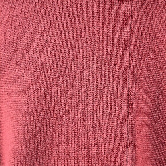 J Crew Size Medium Rust Red Slouchy Cardigan 2 Button Closure Pockets Collar NWT - Picture 8 of 13